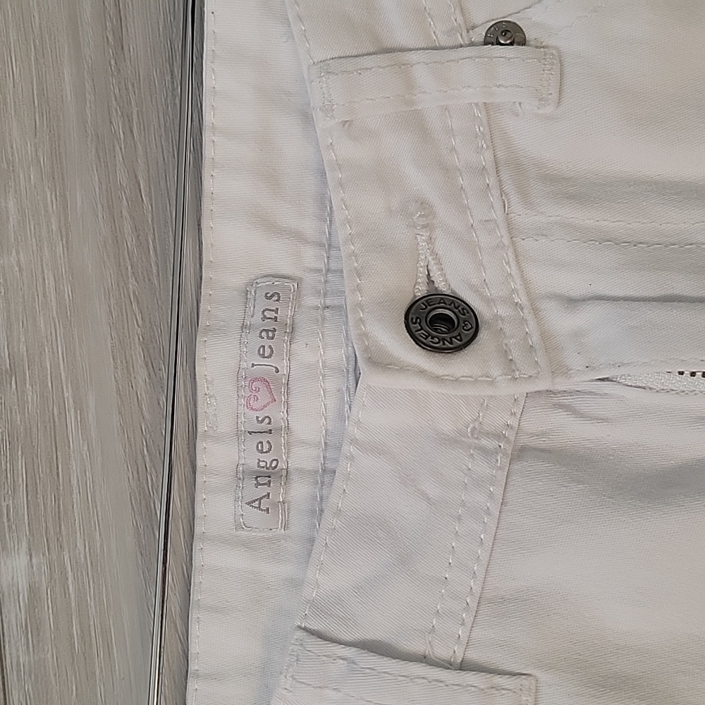 Angels Jeans- White ankle length- 9 - Picture 2 of 8